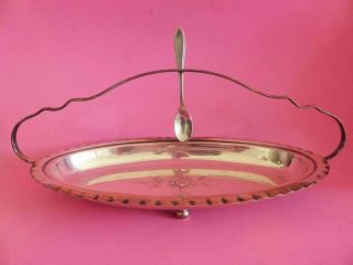 Goldcraft Silver Plated Tray With Spoon,  Art Deco Serving Dish,  Vintage A1 Epns