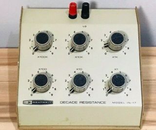 Vintage Heathkit Decade Resistance Model In - 17 (as - Is)