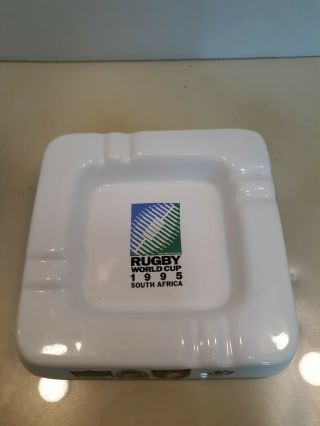 Vtg Porcelain Ash Tray Rugby World Cup 1995 South Africa