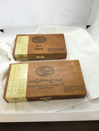 2 Padron Wooden Cigar Box 1964 & 1926 Anniversary Series