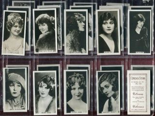 Tobacco Card Set,  Rothmans,  Cinema Stars,  Actors,  Actresses,  Photos,  1925