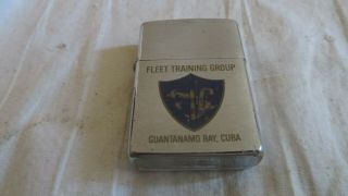 Zippo Lighter.  Fleet Training Group Guantanamo Bay Cuba