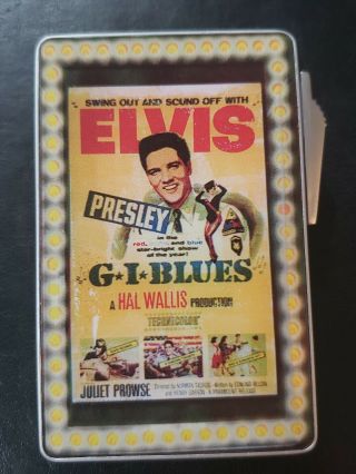 Vintage Elvis Presley G.  I.  Blues Album Cover Lighter Butane Refillable