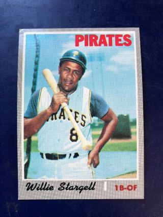 1970 Topps 470 Willie Stargell Hof Pirates Awesome Centering
