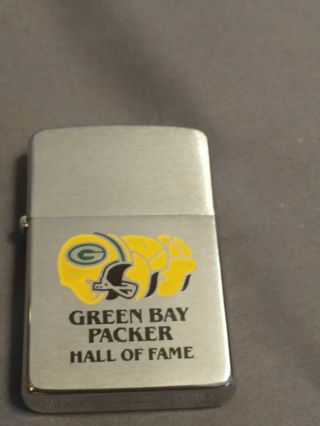 Vintage Green Bay Packer Hall Of Fame Zippo Lighter