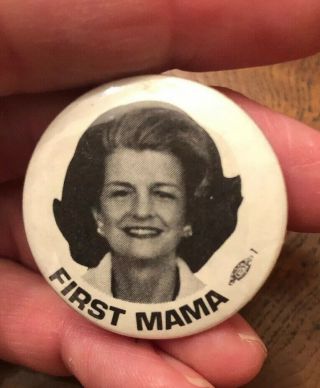 Vintage First Lady Betty Ford First Mama Election Political Pin Button Pinback