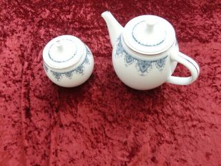 Vintage Noritake Nippon Toki Kaisha Danube Teapot & Sugar Bowl