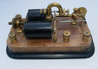 Vintage Signal Electric Telegraph Relay / Sounder Brass Hardware