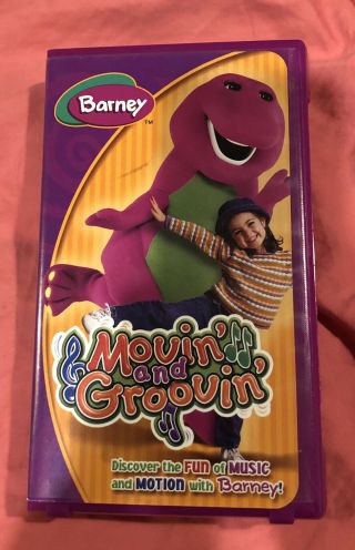 Barney Movin And Groovin (vhs,  2004) - Rare Vintage Collectible
