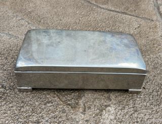 Poole - - Sterling Silver - Cigarette Box With Liner - 80 - - - - 6 " X 3.  5 "
