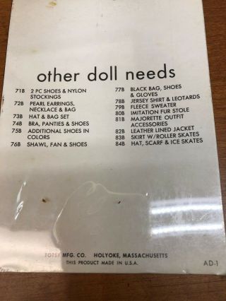 Vintage - fashion fun doll needs By - Totsy 3