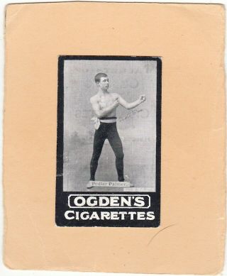Ogdens Tabs Scarce Type Heroes Of The Ring.  Pedlar Palmer.  Ref.  Og.  63.  Issued 1901
