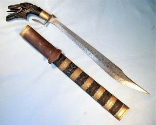 Old Antique Philippines Visayan Sword / Keris Dagger Moro