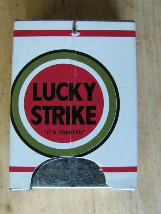Vintage Lucky Strike Cigarette Ashtray Pocket Purse Size