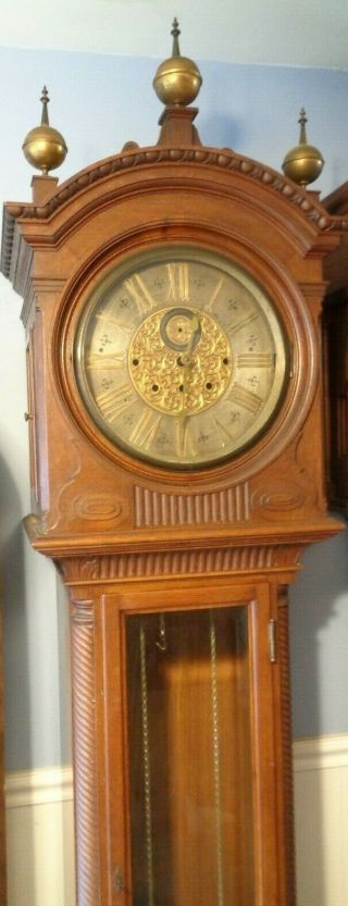 Antique - Oak - Grandfather Clock Case - Ca.  1890 - Highest Quality - K703