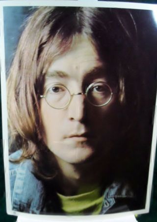 Vintage The Beatles John Lennon 11 X 14 Photo Picture In Color