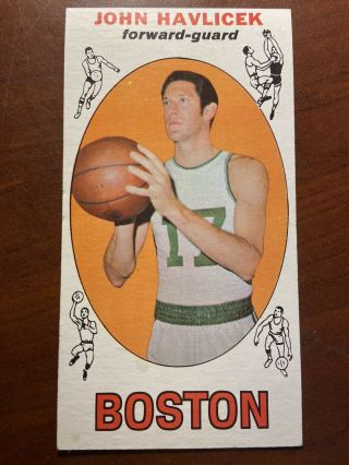 1969 Topps Basketball 20 John Havlicek Celtics Rc Rookie Psa 6,  ?
