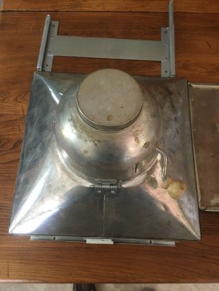 Vintage Hoosier Flour Sifter Metal Antique Kitchen Cabinet W Lids & Slide