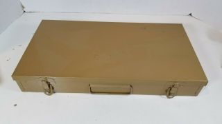 Vintage Atco Metal Photographic Slide Storage Box Case