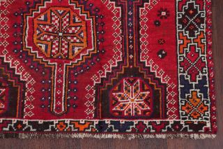Antique Geometric Abadeh Oriental Area Rug Wool Hand - Knotted Tribal Carpet 5 