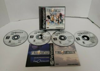 Vintage Sony Playstation Final Fantasy Ix 9 Black Label Ps1