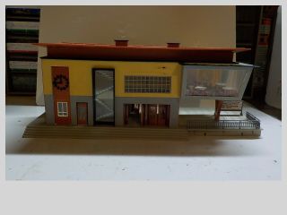 Ho Built Vintage Faller/kirbi 2 Story German Train Station Building Kit Detailed