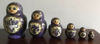 Vintage Traditional Hand Crafted Russian Babushka Doll Signed