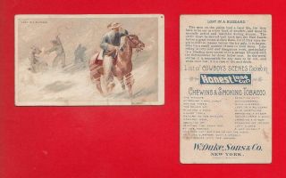 1888 Duke - N105 Cowboy Scenes - Lost In A Blizzard Vg,