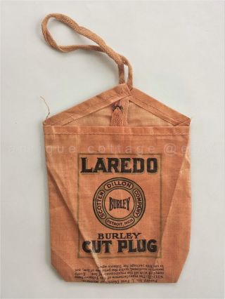 1970s Vintage Laredo Tobacco Bag Detroit Mi Scotten Dillon Co Burley Cut Plug
