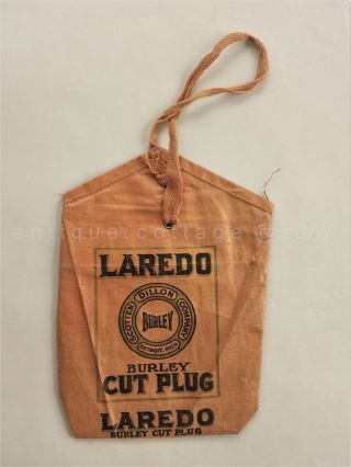1970s vintage LAREDO TOBACCO BAG detroit mi SCOTTEN DILLON CO burley cut plug 2