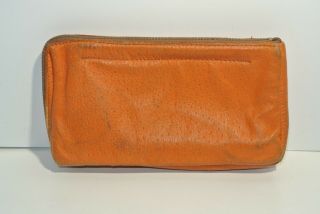 Vintage (rogers) Air - Tite Burnt Orange Leather Tobacco Pouch