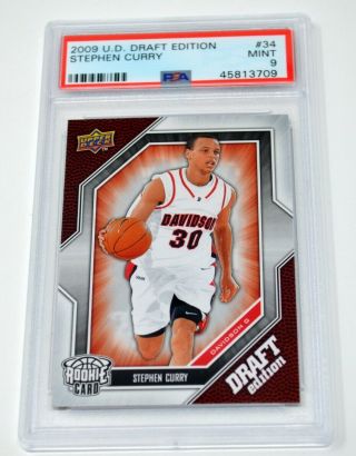 Stephen Curry 2009 - 10 Upper Deck Ud Draft Edition Rookie Psa 9 34 Qty Avl