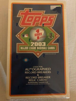 2003 Topps Baseball Series 1 Hobby Box