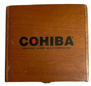 Cohiba Santiago,  La Republica Dominicana Wooden Cigar Box