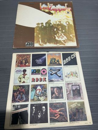 Led Zeppelin Ii Vintage Vinyl Lp Atlantic Records Sd 8236 “1969”