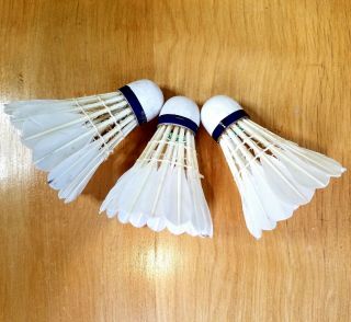 Vintage Pioneer Match Point Badminton Shuttlecocks Real Feather Style G1137