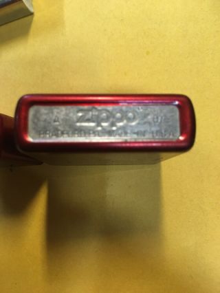 CHEVY CORVETTE ZIPPO LIGHTER CANDY APPLE RED RETIRED Just Add Fluid 3