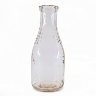 Vintage Glass Milk Bottle Malloy 