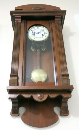 Antique Junghans Mahogany German wall clock Vienna Regulator 1900 2