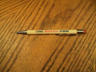 Vintage Mechanical Pencil Lynks Miracle Gene Hybrids Marshalltown,  Iowa