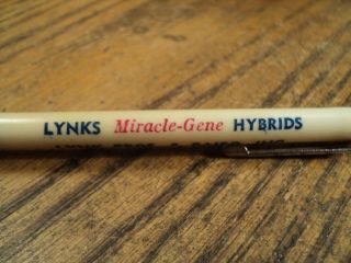 Vintage Mechanical Pencil Lynks Miracle Gene Hybrids Marshalltown,  Iowa 2