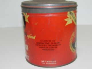 1.  5 Pound Vintage Condor High Flavor Coffee Tin,  Great A & P