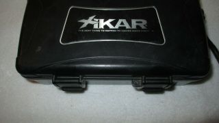 Xikar Cigar Travel Carrying Case Box Humidor Black,  Holds 10 Cigars