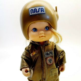 Vintage Nasa Space Astronaut Toy Doll Figure 1970 