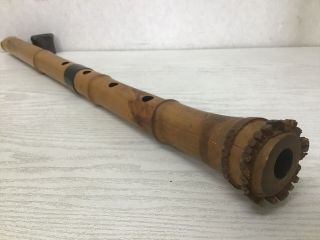 Y1301 Shakuhachi 63.  5cm Bamboo Flute Kinko Style Japanese Traditional Antique