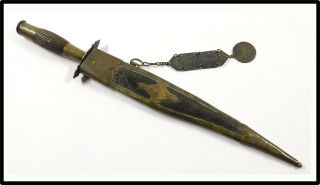 Antique Exceptional Philippines Katipunan Dagger Gran Oriente N Moro Kris Sword