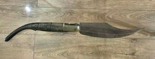 19th century antique Navaja folding knife from France 43,  5 cm or 17,  12 inches 3