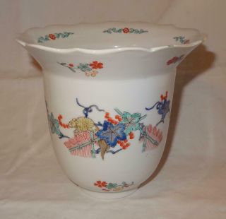 Unusual Antique French Porcelain Chantilly Style Pot