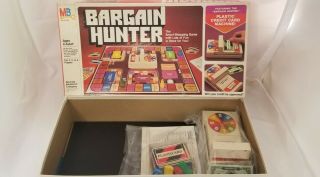 Vintage 1980s Retro 1981 Bargain Hunter Board Game Milton Bradley Complete