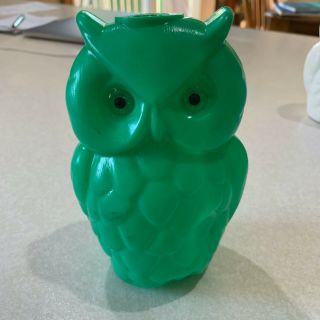 Green Vintage Owl - Green Eyes Blow Mold Party String Light Cover Rv Camper